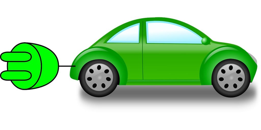 רכב חשמלי ירוק JPG